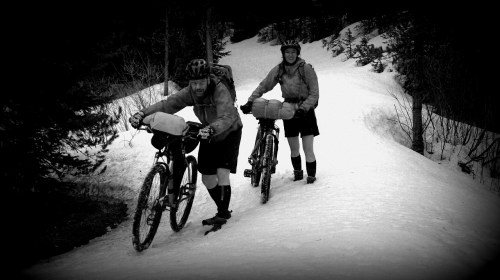 We had to hike in from the Hyalite road to our cabin