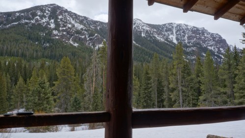 The view from the pourch