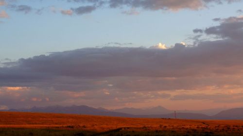 Sun setting on the Absorka