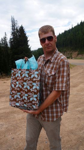 The gift matches the outfit