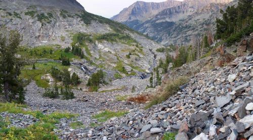 Looking down Rock Creek