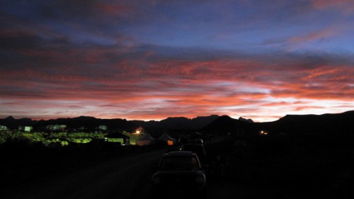 Evening at the venue