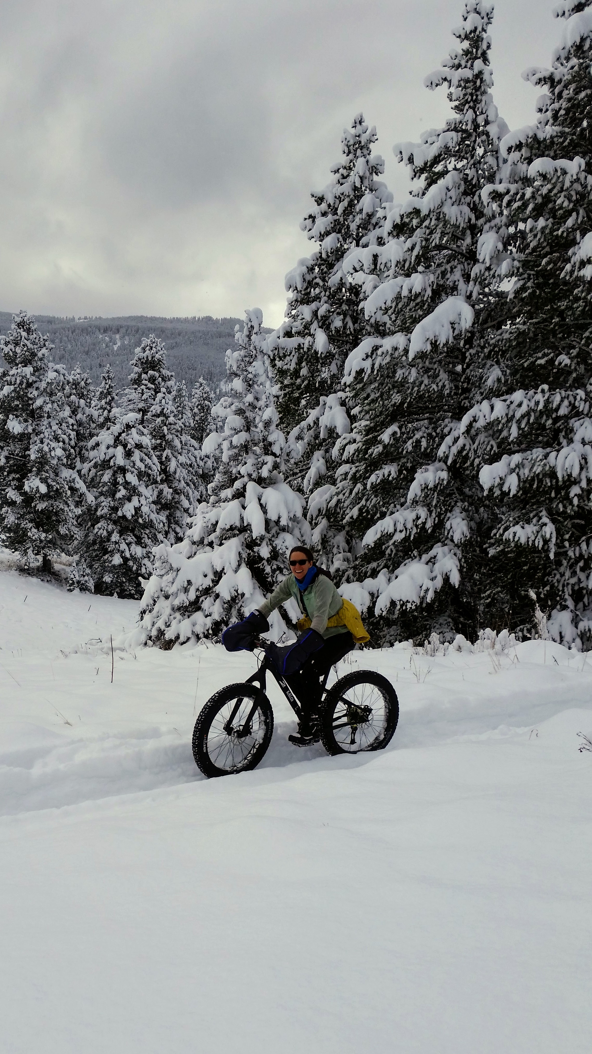 First Fat Bike at Hyalite